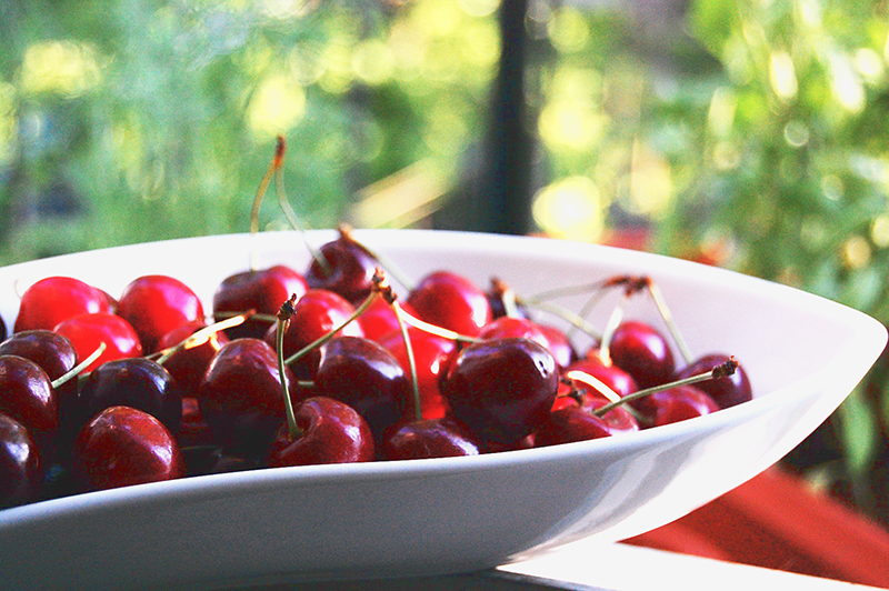 Cherries for making cherry wine.