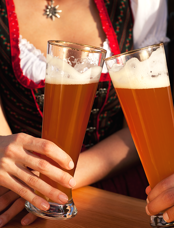 German Beer In Glasses