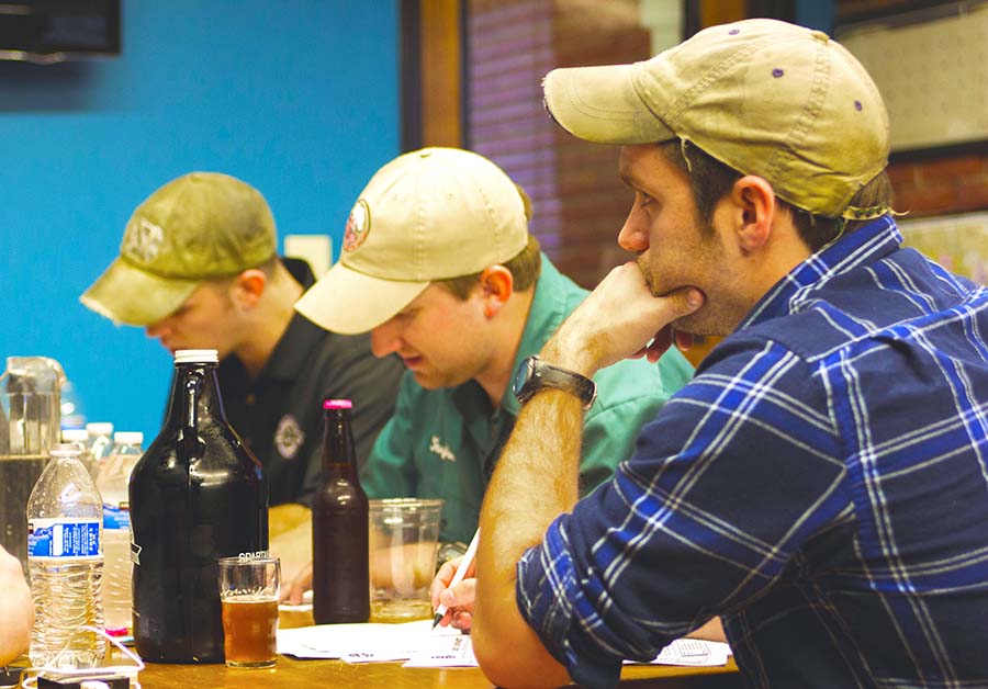 Judges in a homebrew competition.