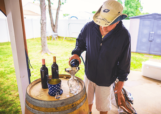 Man Pouring Wine