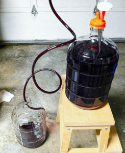 wine in secondary fermenter