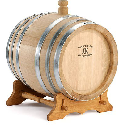 Oak Wine Barrel On Stand