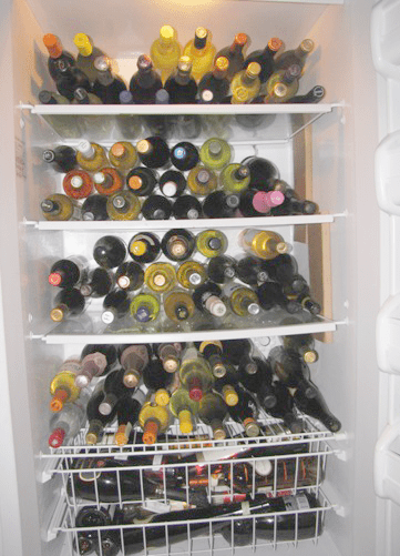 wine aging fridge