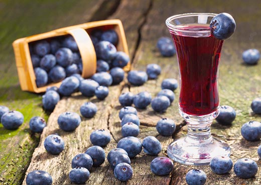 Blueberry Liqueur To Be Added To Homemade Wine