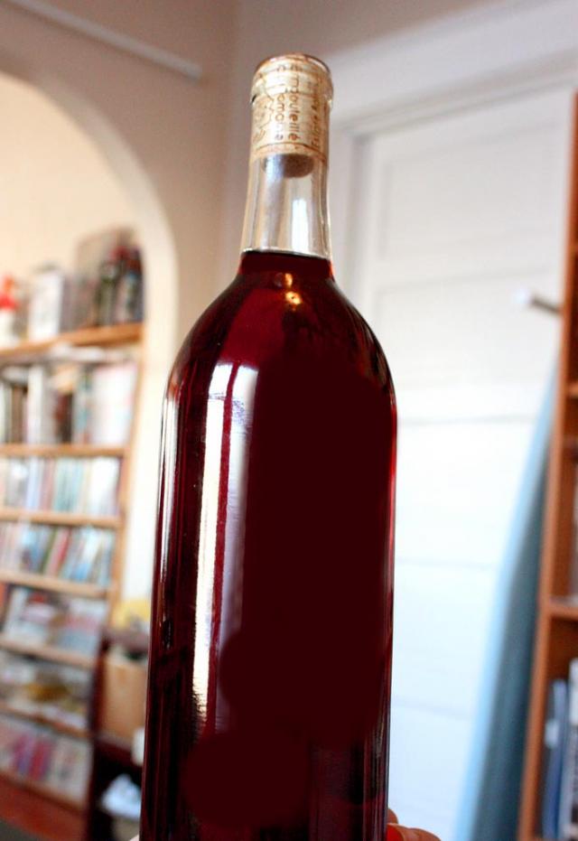 Bottle of Homemade Wine