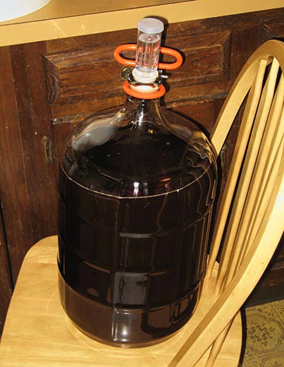 Glass Carboy Of Wine