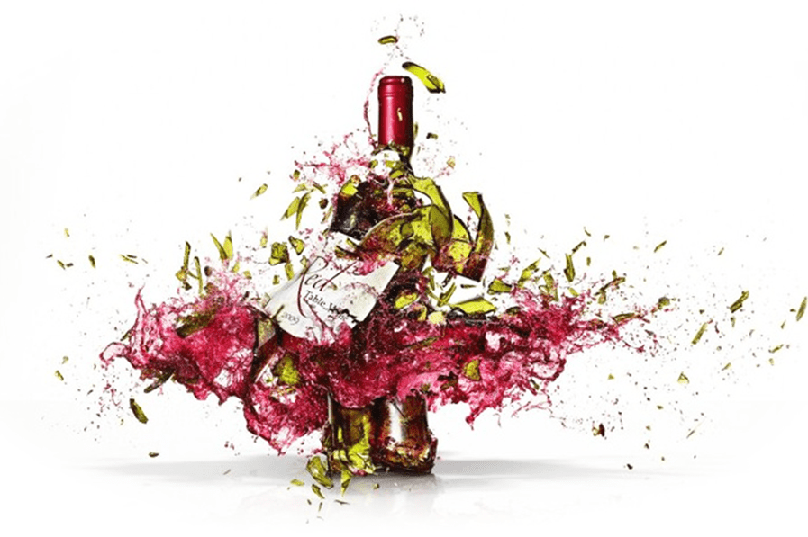 Exploding Wine Bottle