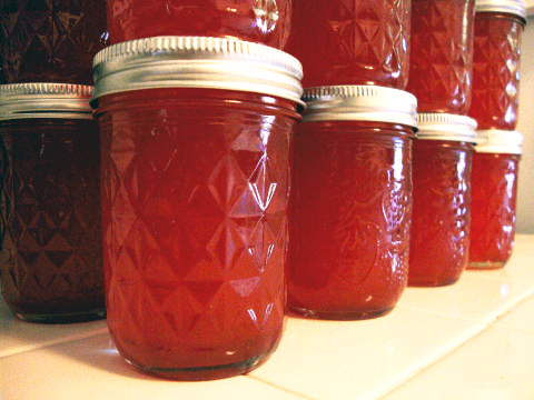Fruit Juice In Canning Jars