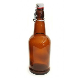  EZ-Cap Beer Bottles: Amber / 16 oz