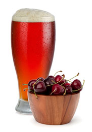 Glass Of Cherry With Bowl Of Cherries