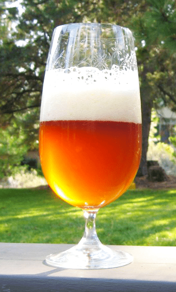 Imperial IPA made from a homebrew beer recipe