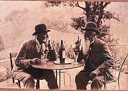 Two Men Discussing Wine