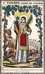 St. Vincent Patron Saint Of Wine Makers