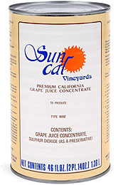 Can of Wine Juice Concentrate