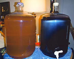 Two Carboys Full Of Homemade Wine