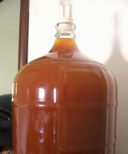 Mead in a fermenter